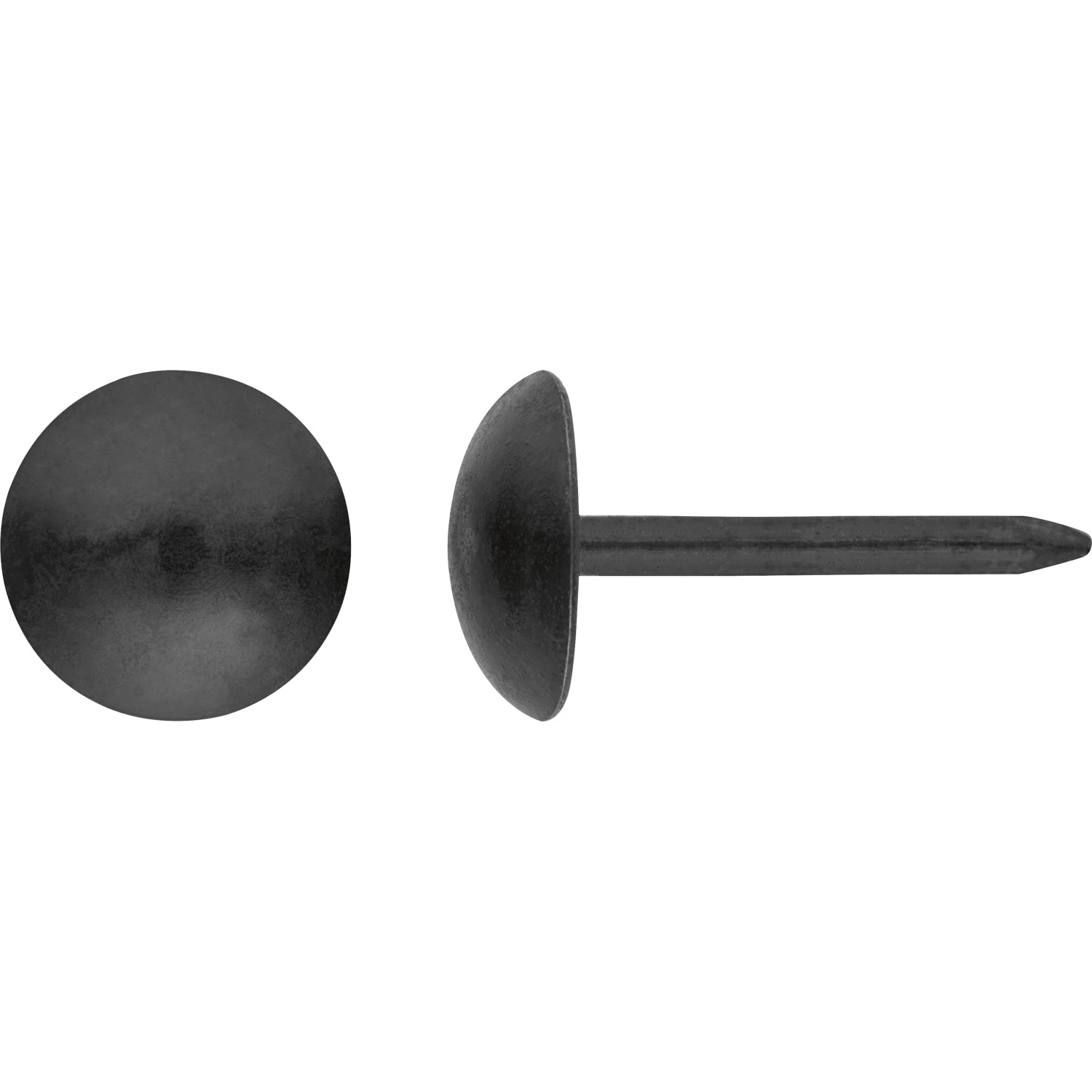 LUX Polsternagel Ø 9 mm x 12,5 mm Schwarz Verzinkt 40 Stück