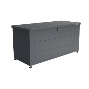 Weka Metall-Terrassenbox Gary 220 in Anthrazit, ideal zur Aufbewahrung im Garten.