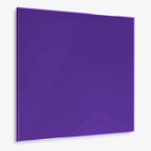 Karat Glasboard Magnettafel, aubergine, 45x50 cm, für Notizen und Deko im Büro oder Zuhause.