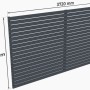 Holzbrüder Carport Rückwand Ralf, Fichte, anthrazitgrau, 207,5x372cm, Witterungsschutz