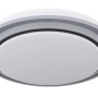 Weiße Globo LED-Deckenleuchte Foppa, Ø 40cm, dimmbar mit Memory- und Nachtlichtfunktion.