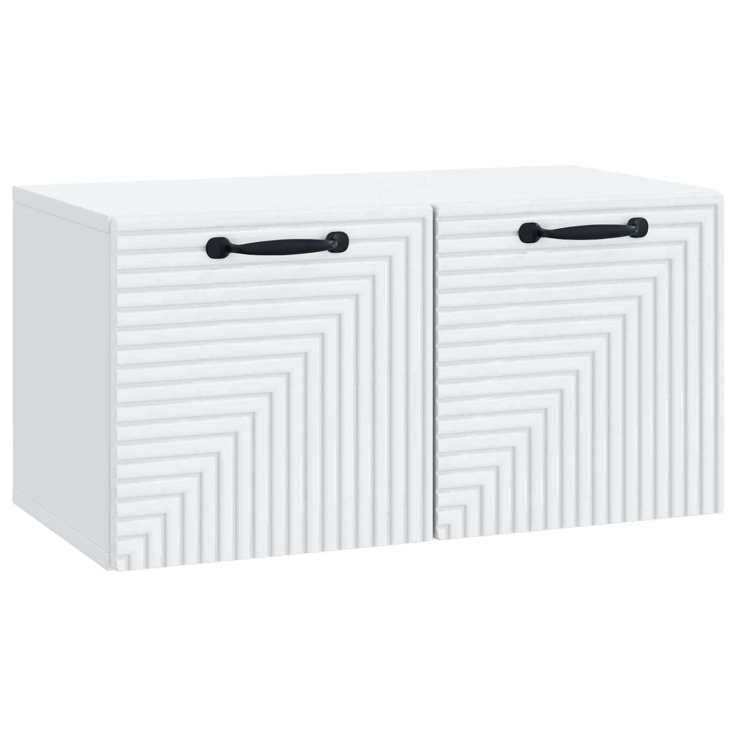 vidaXL Wandmontierter TV-Schrank Weiß 59,5 x 31 x 30 cm Holzwerkstoff 898705