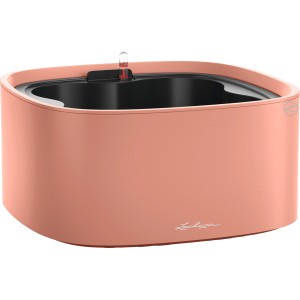 Korallrotes Lechuza Pila Color Pflanzgefäß mit Stick-System, 35x35x17 cm. Pflanzschale für Innen- und Außenbereich.