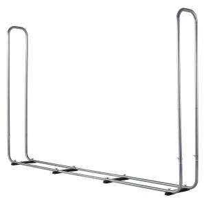 wolfcraft Modular XXL Kaminholzregal aus Stahl, erweiterbar für Holzscheite von 25-50cm Länge.