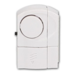 Virone Mini-Alarm 3er Set für Fenster und Türen, weißer Magnetkontakt.