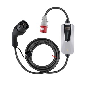 Junsun Wallbox 11kW mit Typ 2 Stecker und 6m Kabel zum Laden von E-Autos.