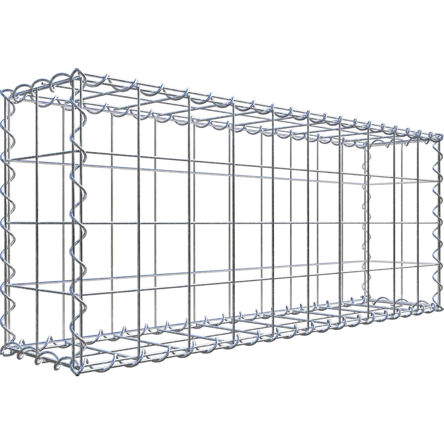 Gabiona Gabione 40 cm x 100 cm x 20 cm Maschenw 10 cm x 10 cm