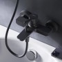 Schwarze AM.PM Wannenarmatur X-Joy S Aufputz mit Brauseanschluss für Badewanne.