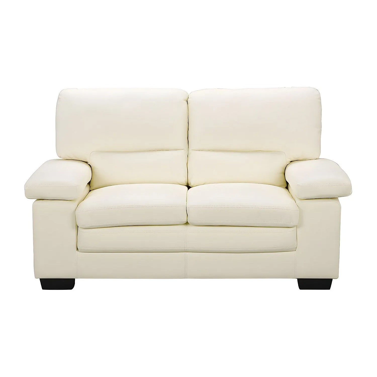Vente-unique Sofa Ohne Schlafmöglichkeit Mimas Elfenbeinfarben 162 cm