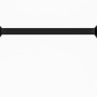 Schwarzes DELUKE Tischgestell aus Metall für Wohnzimmertische, PROXI Stahlgestell 72x155x71cm.