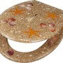 baliv WC-Sitz Carduma II mit Strand-Motiv aus Polyresin und Absenkautomatik.