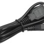 Schwarzes USB-Ladekabel für Arbeitsleuchte COB-LED, Nahaufnahme.