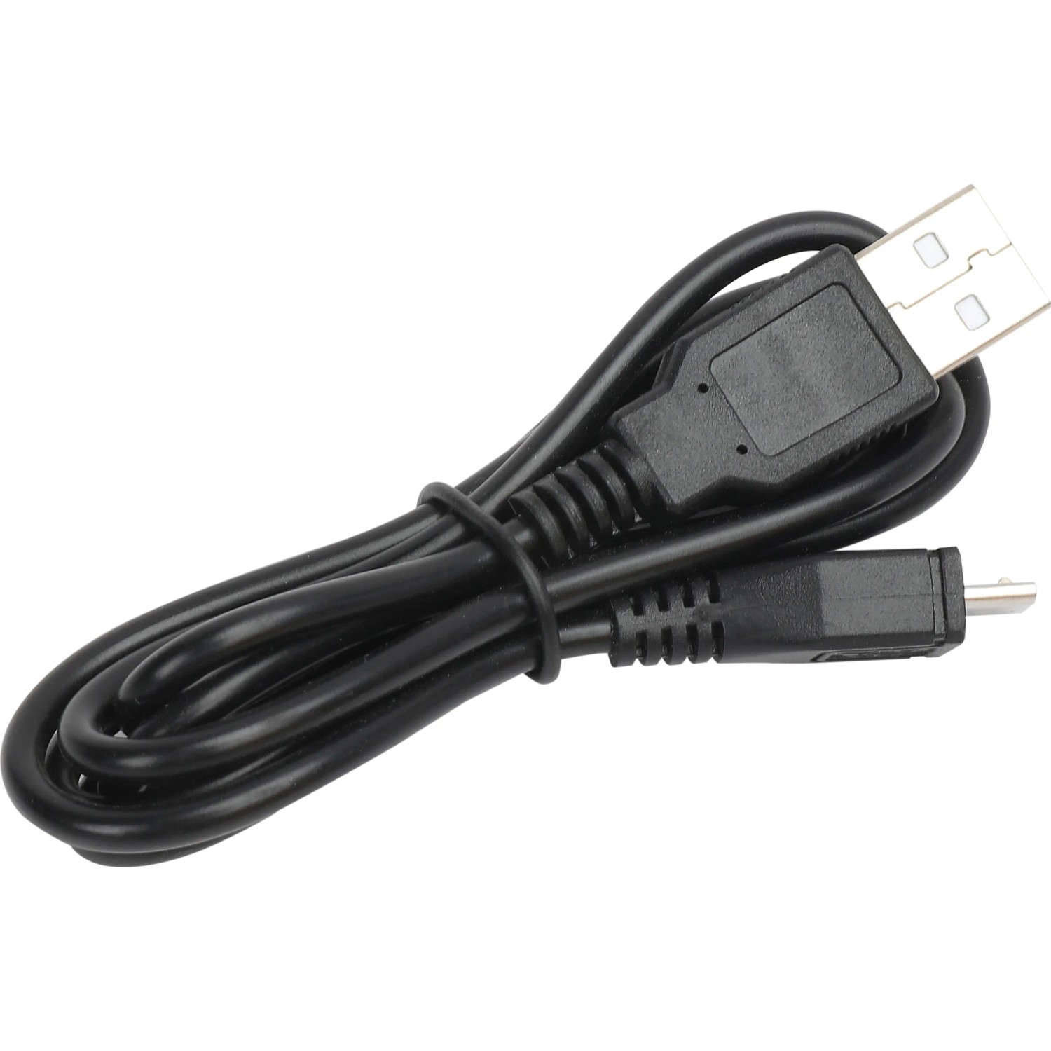 Schwarzes USB-Ladekabel für Arbeitsleuchte COB-LED, Nahaufnahme.