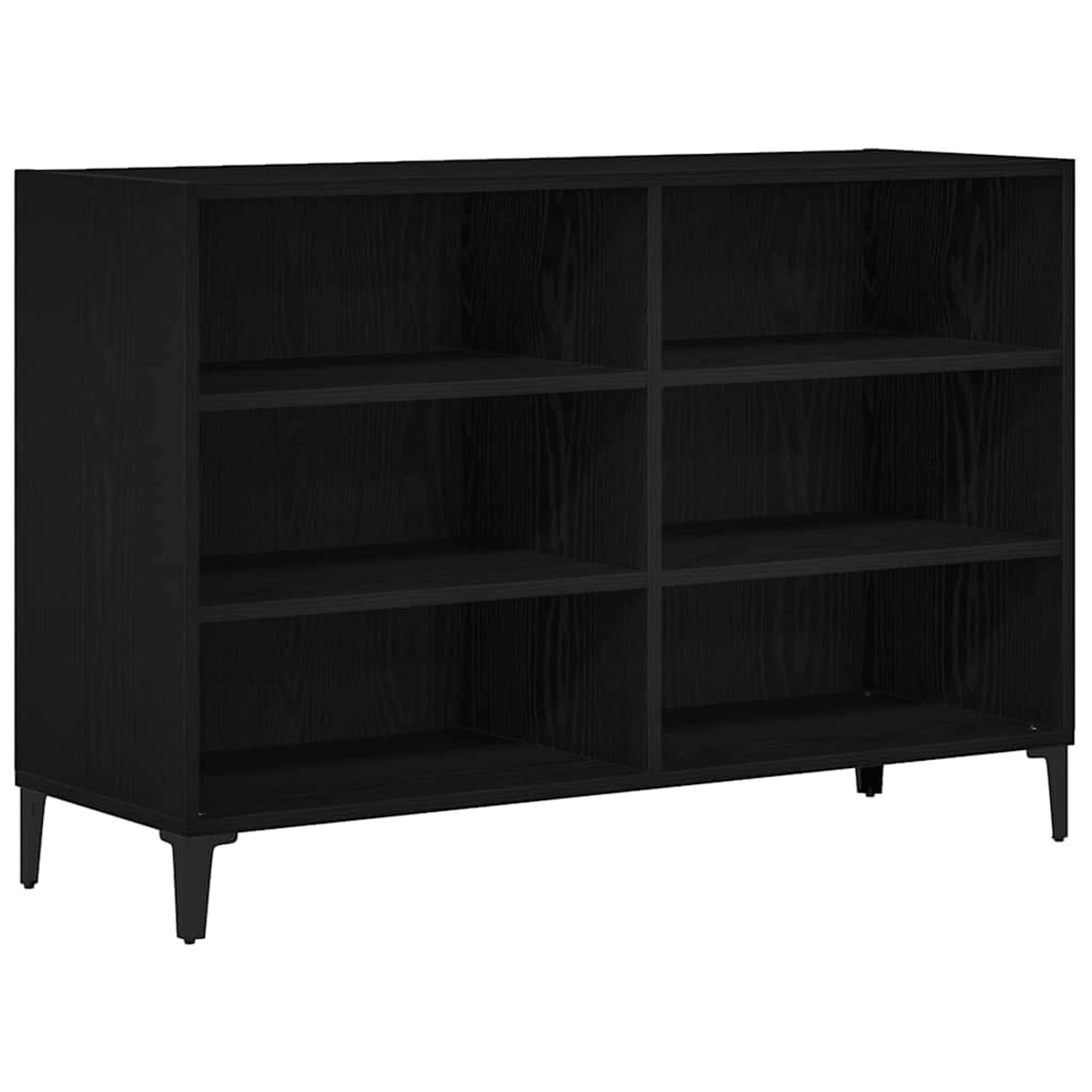 vidaXL Sideboard Schwarz 103,5 x 35 x 70 cm Holzwerkstoff 862591 günstig online kaufen