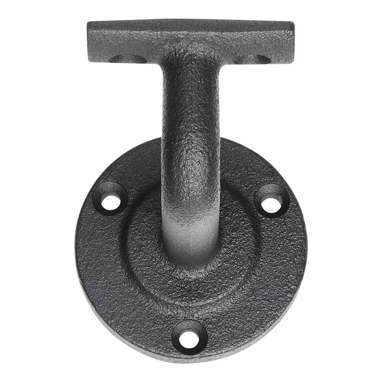 SOTECH Handlaufhalter ROBUST, schwarz, aus Gusseisen für Handläufe mit 45 mm Durchmesser.