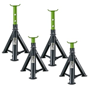 4er Set TRUTZHOLM Unterstellböcke, je 2 t Traglast, höhenverstellbar für Autoreparatur & Wartung.