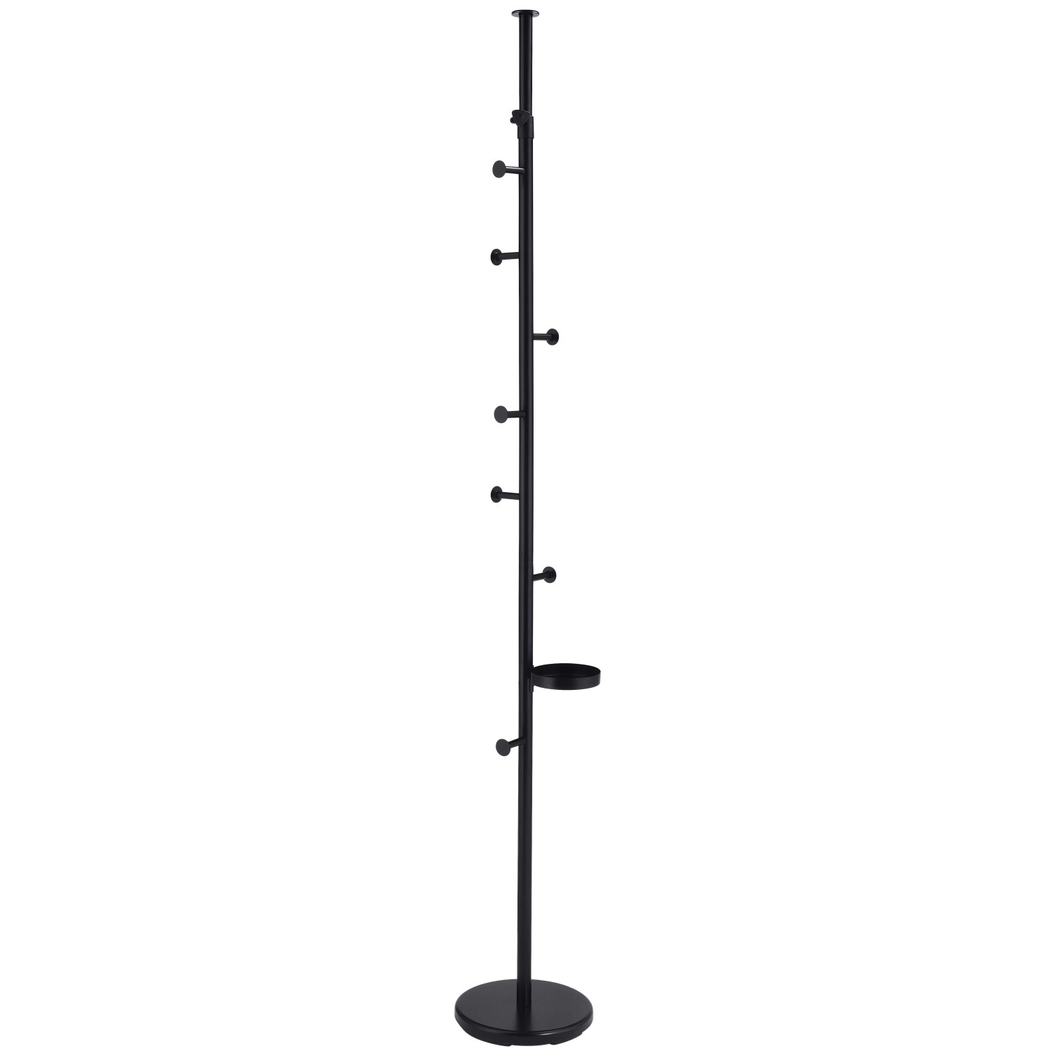 Mömax Kleiderständer Scopo Schwarz Teleskopstange ca. 200-260cm
