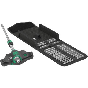 Wera Kraftform Kompakt 400 RA Schraubendreher-Set, 17-teilig mit Bits und Textilbox.