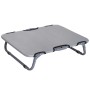 Faltbares, graues PawHut Hundebett Outdoor, ideal als Hundeliege für unterwegs.
