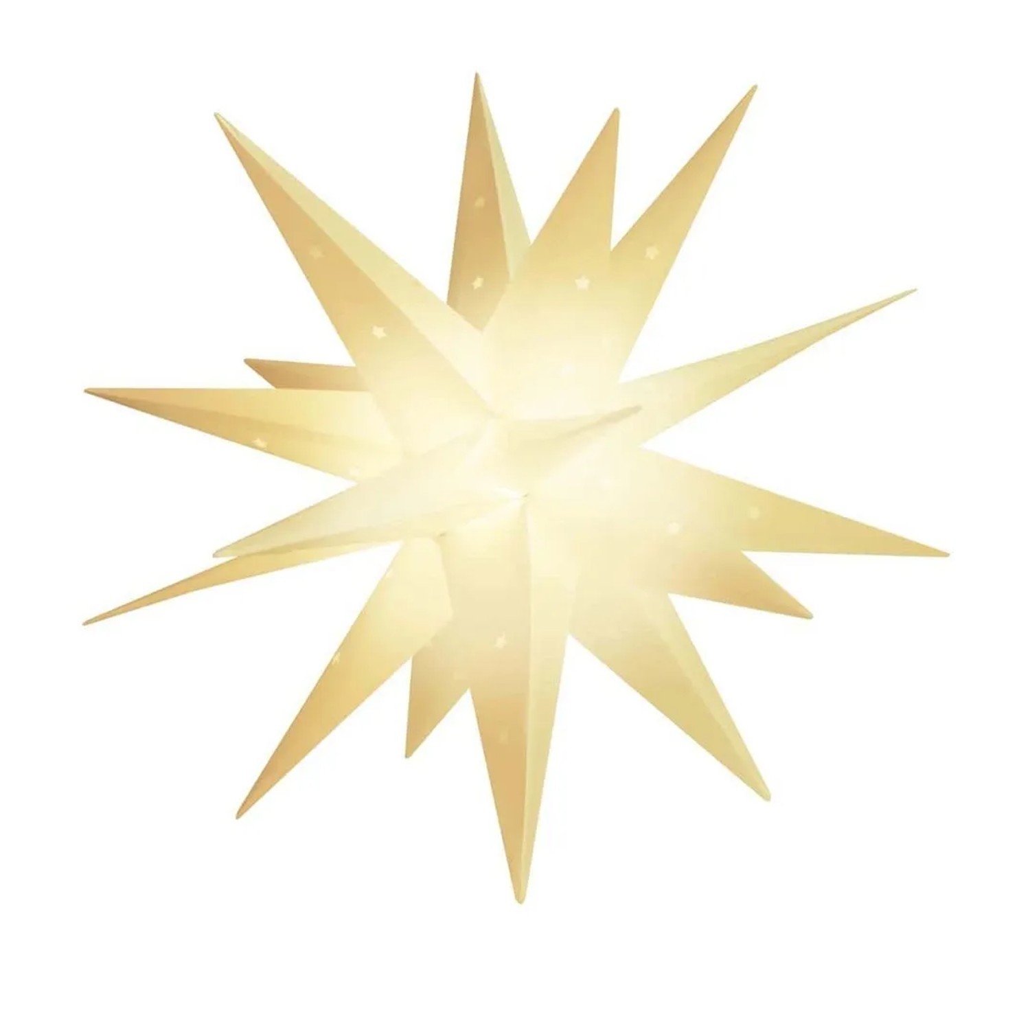 SALCAR 60cm Weihnachtsstern Beleuchtet Außen, 3D XXL SALCAR 3D XXL Weihnachtsstern 60cm Beleuchtet Außen