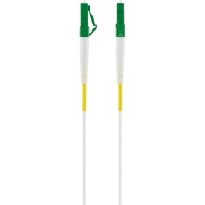 Schwaiger Glasfaserkabel LC/APC-LC/APC, 9 m für schnelle Datenübertragung in der Netzwerktechnik.