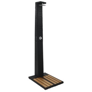 vidaXL Gartendusche Poly Rattan WPC 44750