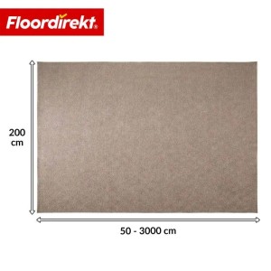 Beiger Floordirekt Nadelvlies Teppich Malta, 200x150cm, ideal als Messeteppich oder Bodenbelag.