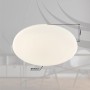 Weiße Globo LED-Deckenleuchte Sajama I, Ø 54cm, mit Sparkle Dekor. Dimmbar und per App steuerbar.