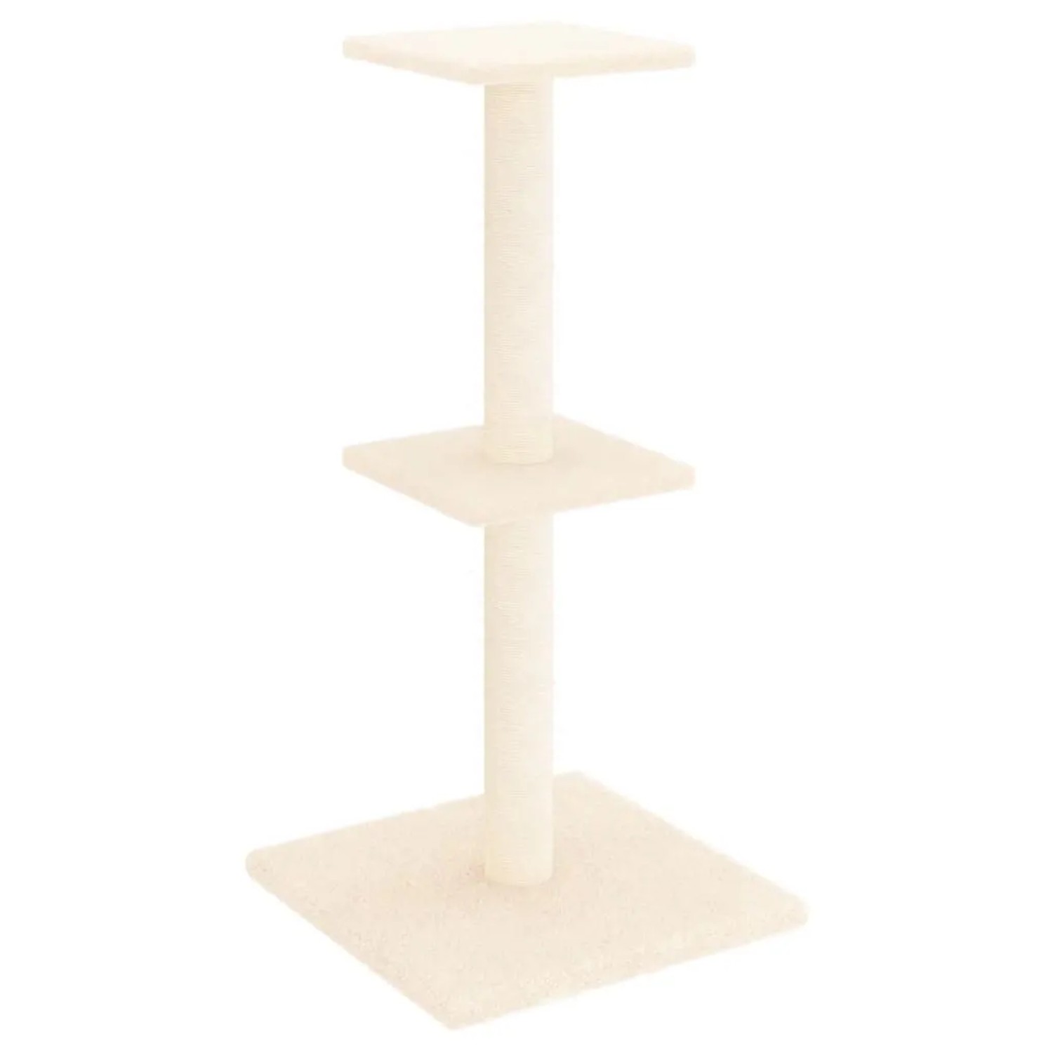 vidaXL Kratzbaum mit Sisal-KratzSäulen Creme 73 cm