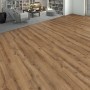 Living by HARO Designboden Eiche Salerno Natur im Wohnraum verlegt.