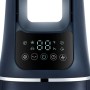Detailaufnahme: Midea Turmventilator mit LED-Anzeige und Touch-Bedienfeld in Dunkelblau.