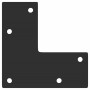 Schwarze, konische vidaXL Möbelbeine aus Stahl, 4er Set für Konsolentisch.