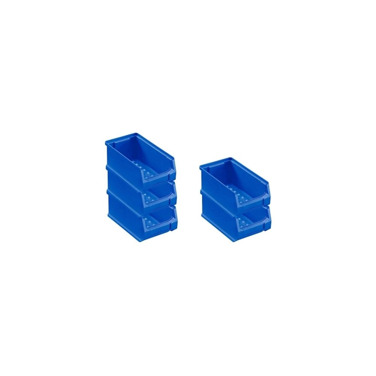 PROREGAL SparSet 5x Blaue Sichtlagerbox 2,0 HxBxT 7,5 x 10 x 17,5 cm 0,8 Li günstig online kaufen