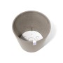 Ecopots Amsterdam Pflanztopf, Taupe, 50 cm, mit Wasserreservoir. Ideal für Innen- und Außenbereich.