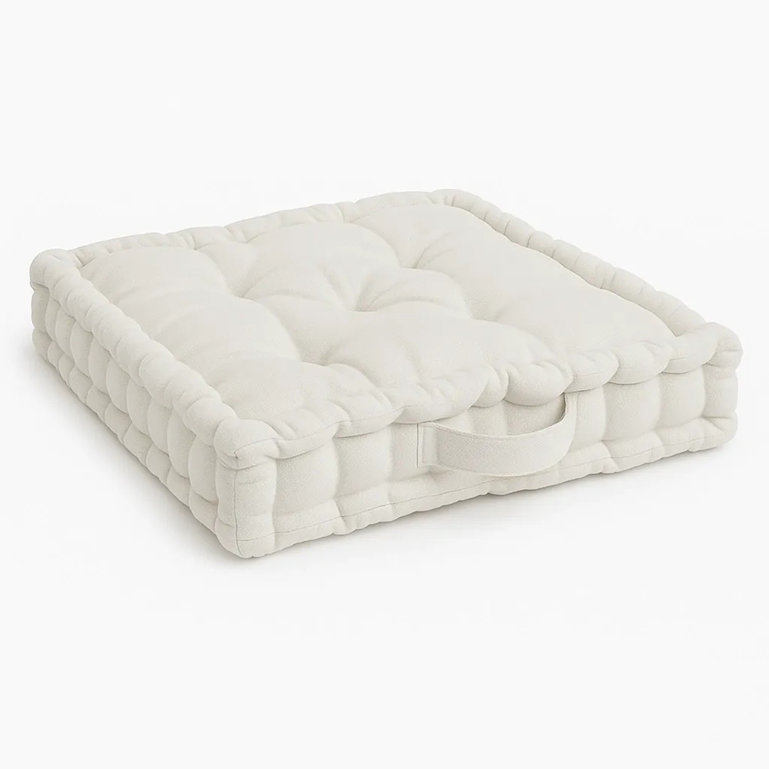 Beautissu Mila Stuhlkissen 50x50x10cm Natur günstig online kaufen