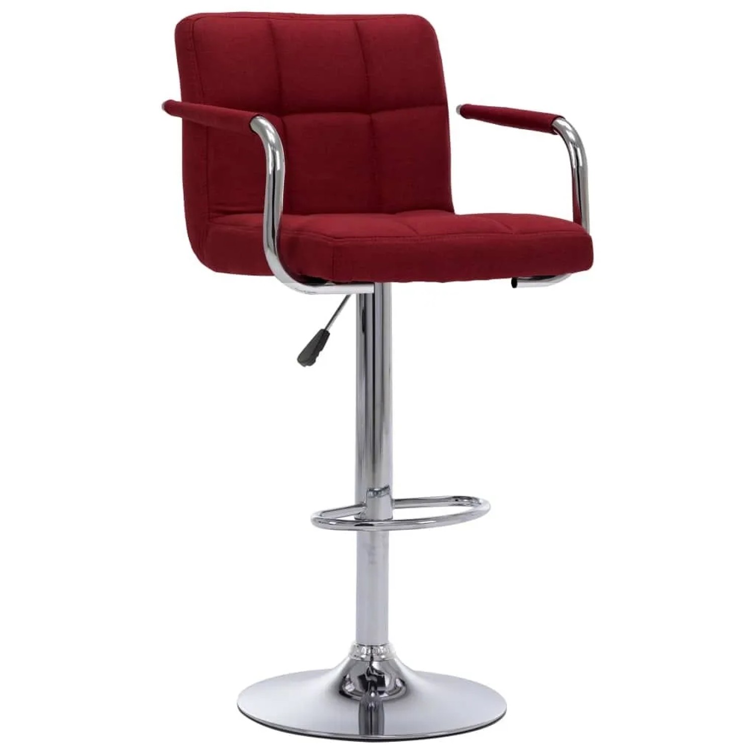 vidaXL Barhocker Weinrot Stoff 283417
