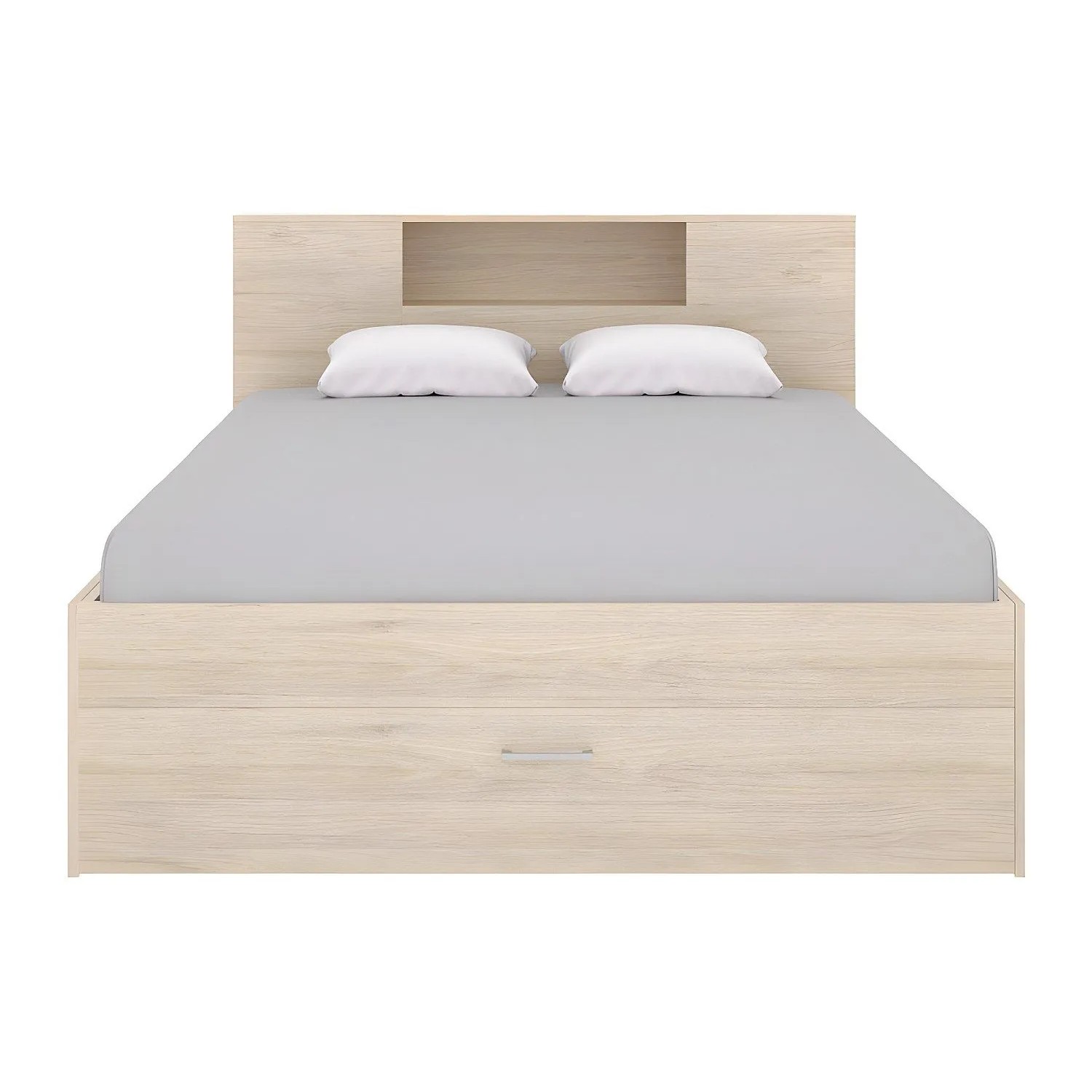 Vente-unique Bettrahmen Leandre Naturfarben Hell 228.5 cm