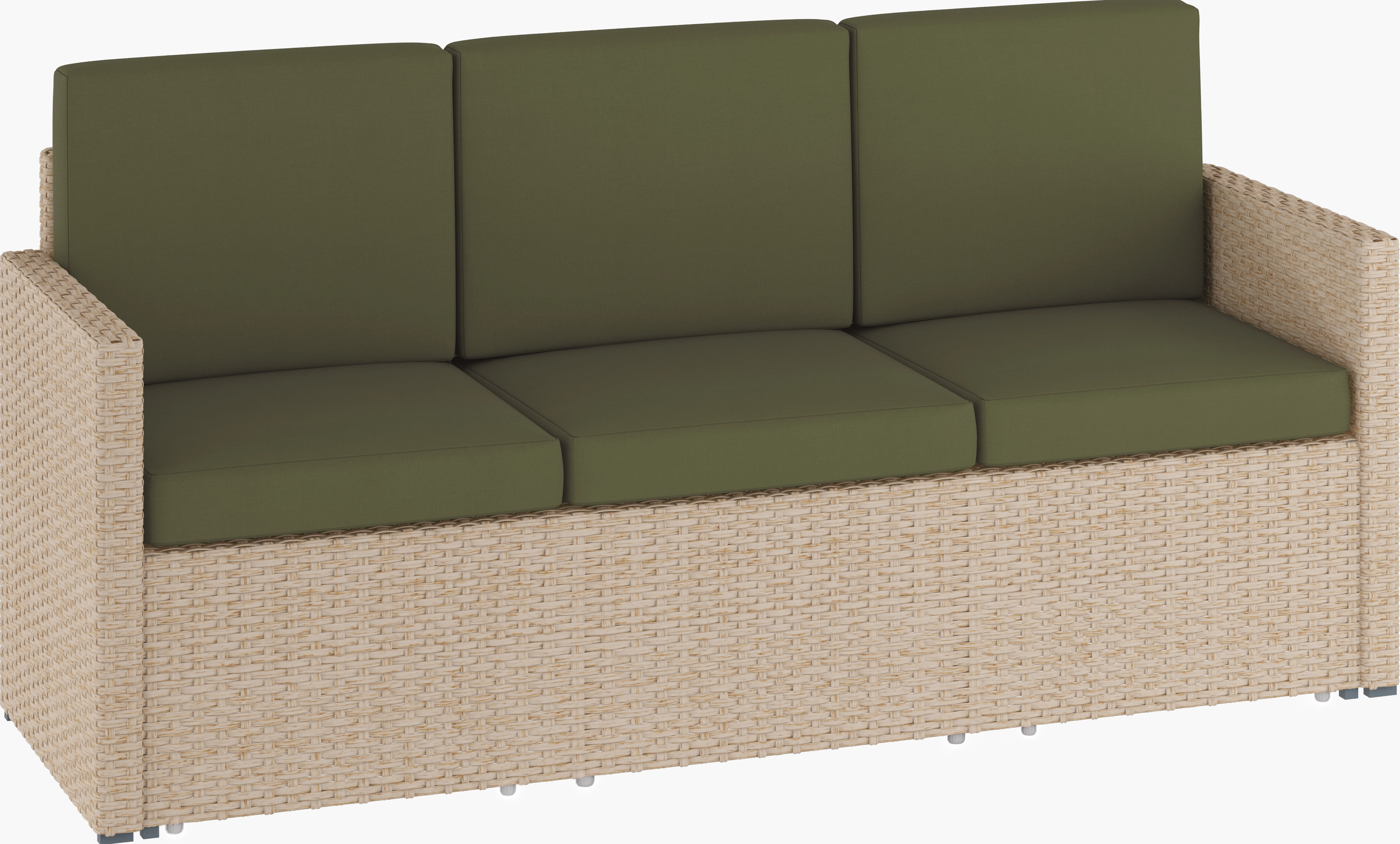 Lounge-Set Vamo 4-teilig Polyrattan Beige kaufen bei OBI
