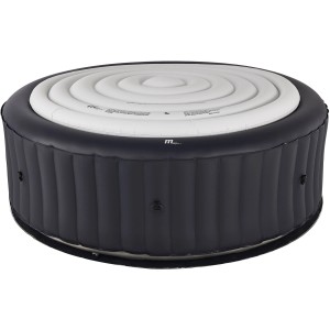 MSpa Urban Aurora AirJet aufblasbarer Whirlpool mit Hydromassage, schwarz/weiß