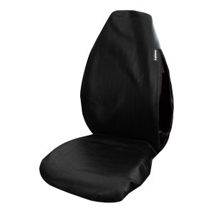 Schwarzer APA Werkstatt Schonbezug aus Kunstleder für Autositze.