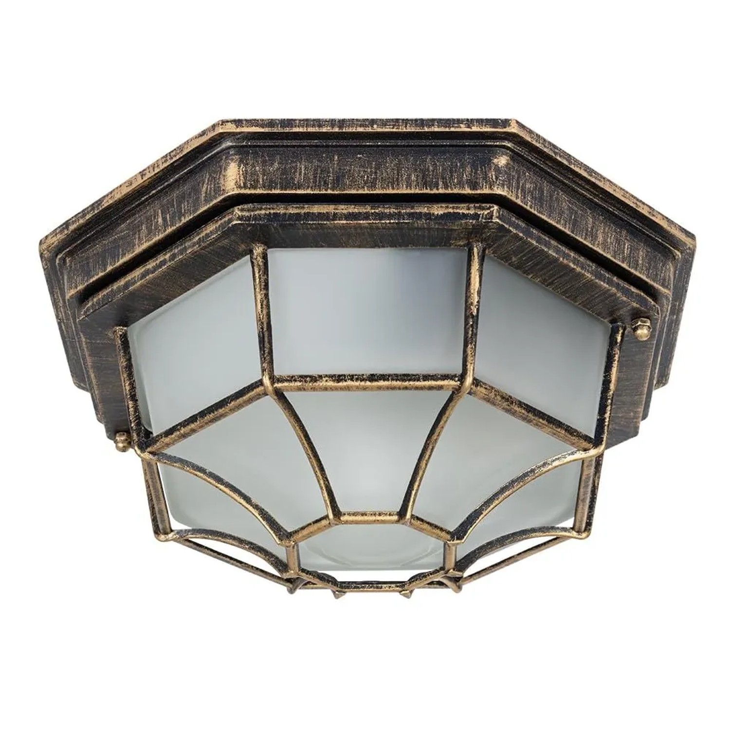 Arte Lamp Außen-Wand- und Deckenleuchte Pegasus schwarz-gold E27 IP44