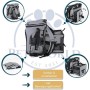 Petsworld Hunderucksack, faltbar & atmungsaktiv, für Hunde bis 8,5kg. Ideal für den Transport zum Tierarzt.
