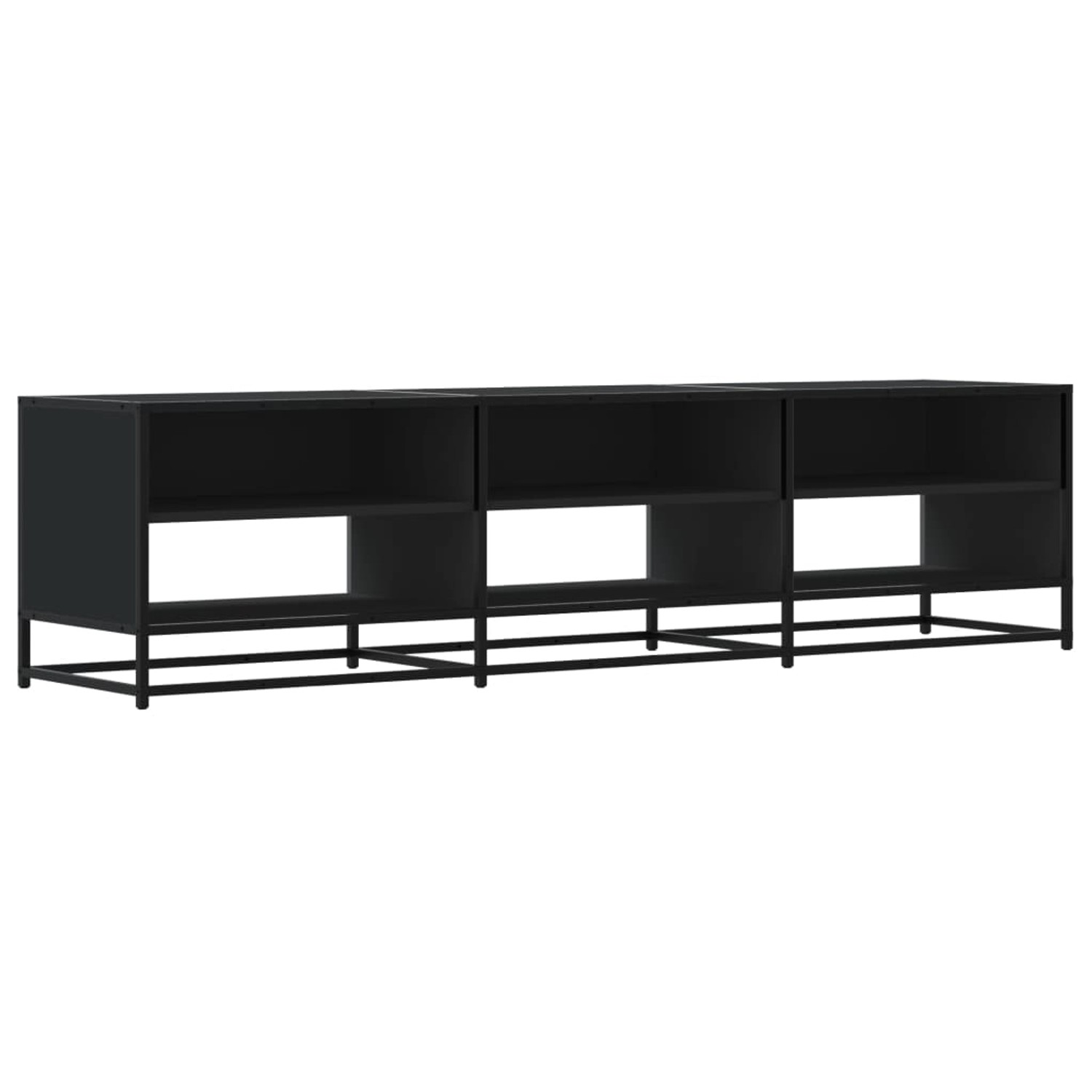 vidaXL TV-Schrank Schwarz 180x40x46 cm Holzwerkstoff 3300805
