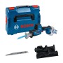 Bosch Professional Akku-Säbelsäge GSA 18V-24 im Set mit Koffer und Sägeblättern.