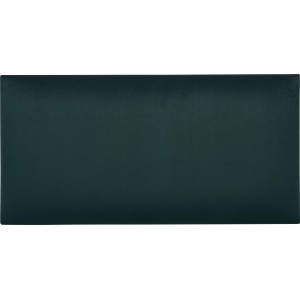 Rechteckiges Wandkissen, 60x30 cm, dunkelgrüner Samt. Dekor-Paneel zur Wandgestaltung.