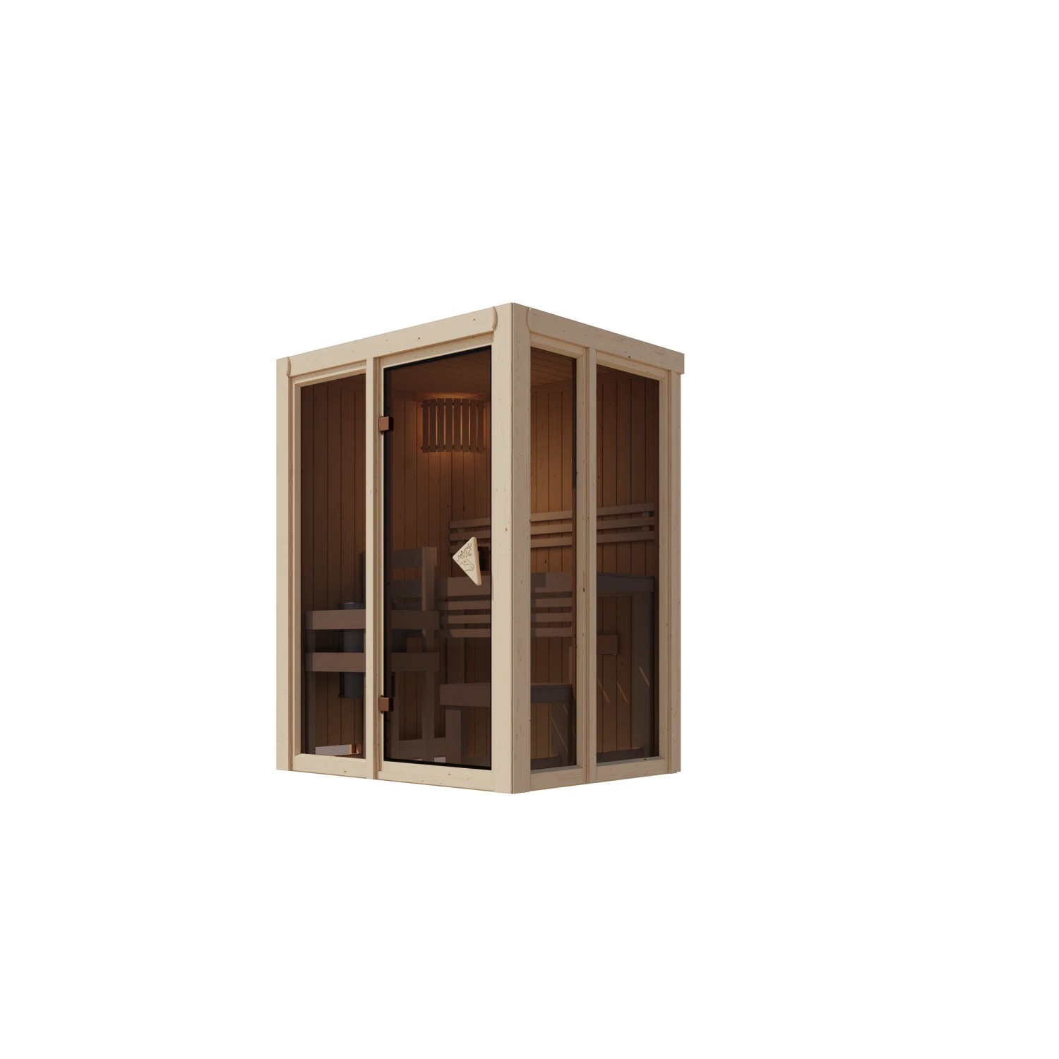 Chillroi 68 mm Sauna Ida 2 mit Ofen 3,6 kW Integierte Steuerung günstig online kaufen