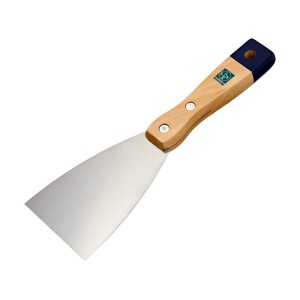 LUX Malerspachtel, 70 mm breit, mit Holzgriff und Stahlblatt.