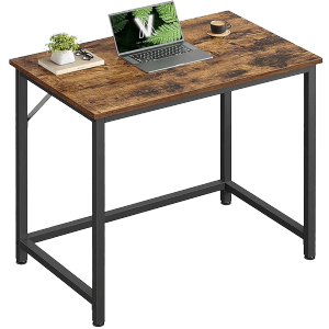 Songmics Computertisch Brandon 80 x 50 x 76 cm Braun-Schwarz