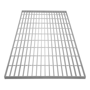 Verzinkter Gitterrost, 1000x600mm, aus robustem Stahl für hohe Belastungen im Baubereich.