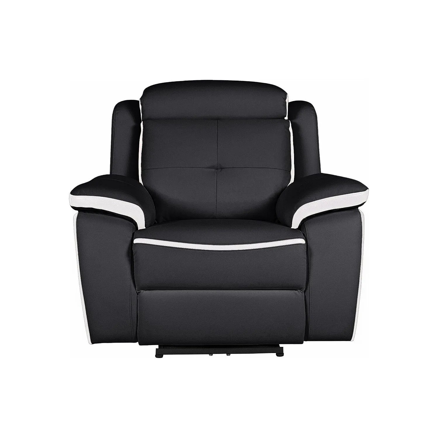 Vente-unique Relaxsessel Angelique Schwarz  Weiß 106 cm